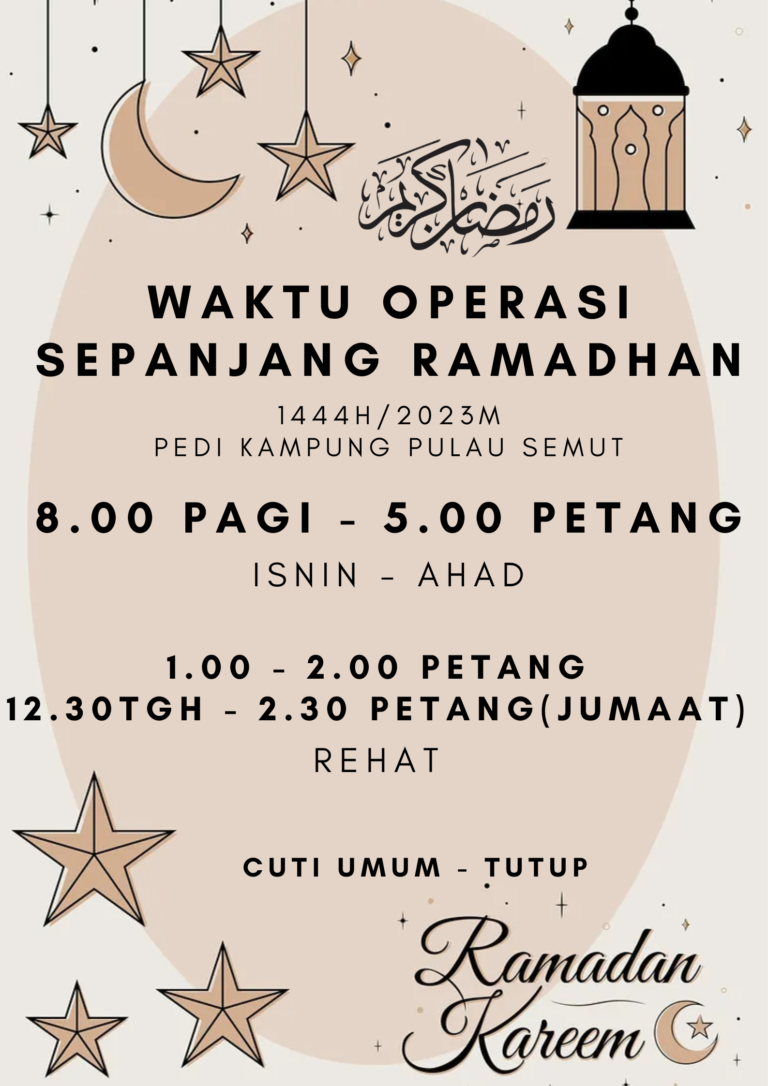 waktu operasi sepanjang bulan ramadhan